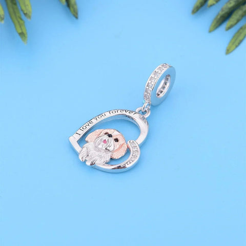 Shih Tzu Dangle Dog Charm - Shih Tzu Dangle Dog Charm