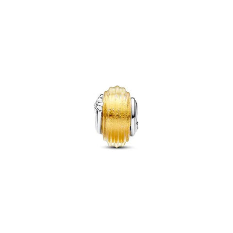 Shooting Star Grooved Murano Glass Charm - Shooting Star Grooved Murano Glass Charm
