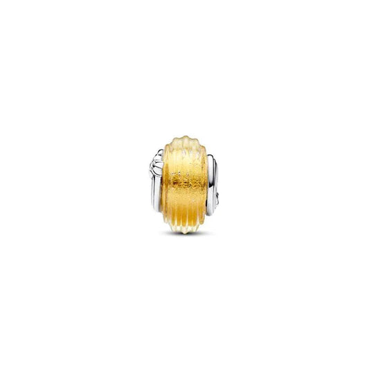 Shooting Star Grooved Murano Glass Charm