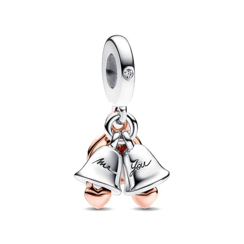Silver Bells Charm - silver-bells-charm fits Pandora bracelet charm affordable Jewelry