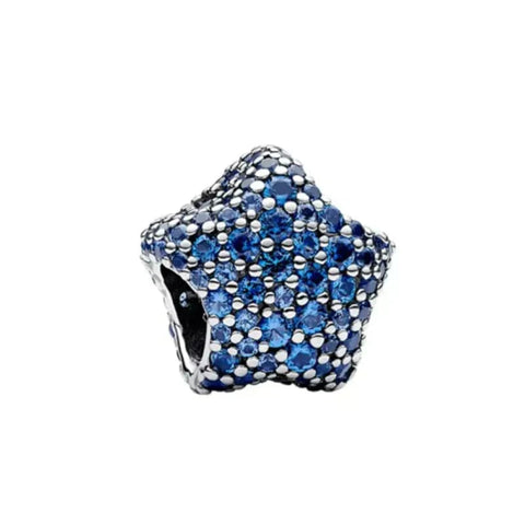 Sterling Silver Evil Eye Charm with Blue Enamel - Sterling Silver Evil Eye Charm with Blue Enamel