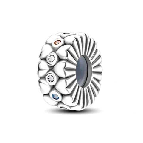 Silver Crystal Charm Clip - Silver Crystal Charm Clip