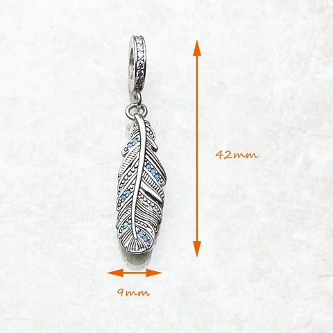 Silver Feather Charm - Silver Feather Charm