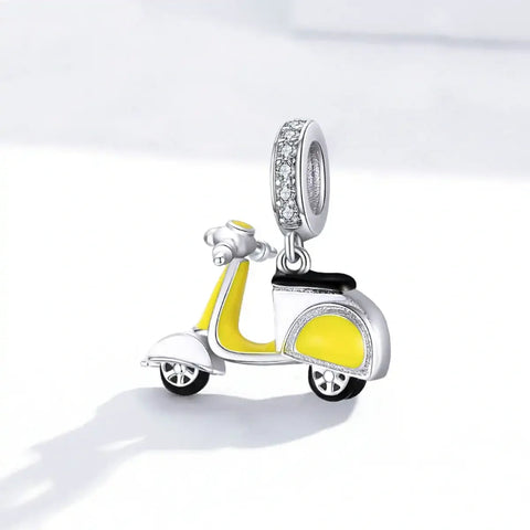 Silver Scooter Charm - Silver Scooter Charm