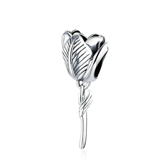 Silver Tulip Charm