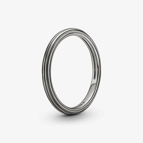 Silver ME Ring Ruthenium Plated - Silver ME Ring Ruthenium Plated