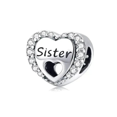 Sister Heart Charm