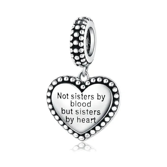 Sister in my Heart Charm - sister-in-my-heart affordable fits Pandora bracelet charm Jewelry