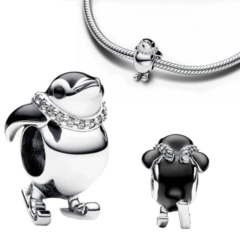 Skiing Penguin Charm - Skiing Penguin Charm