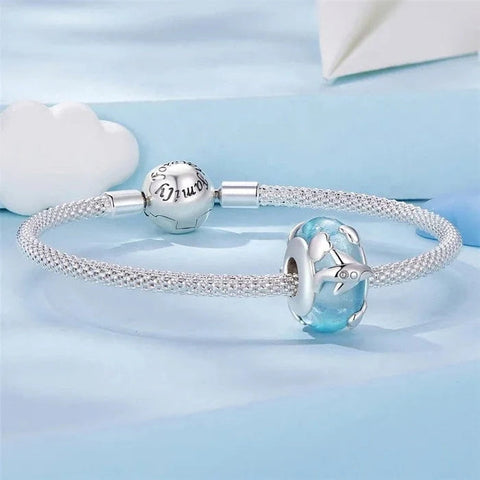 Sky High Dream Blue spacer Charm - Sky High Dream Blue spacer Charm