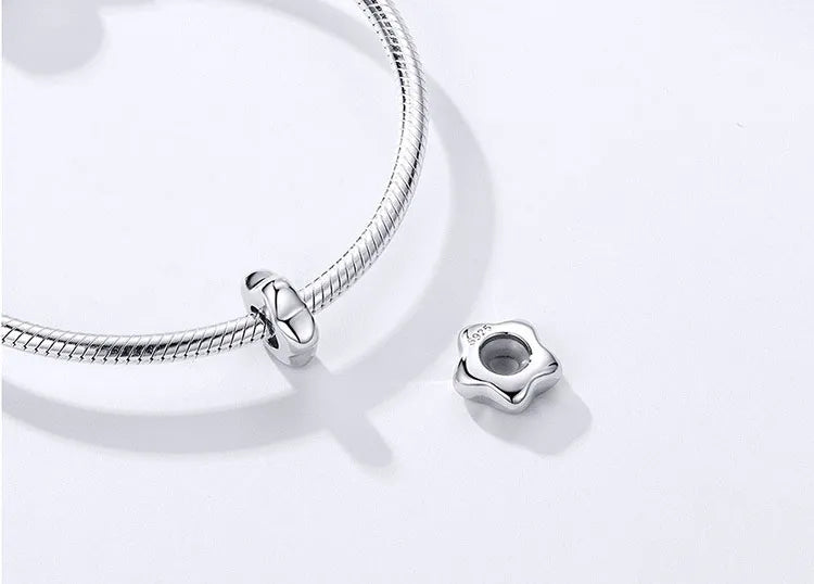 sleek minimalist barrel charm for bracelets