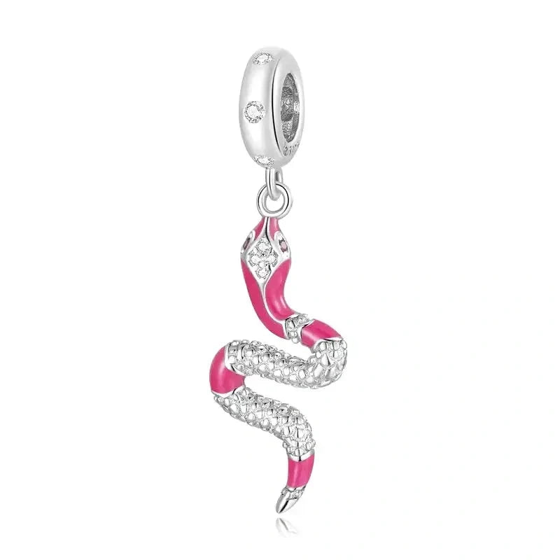 snake-charm fits Pandora bracelet Jewelry charm affordable