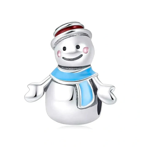snowman affordable charm fits Pandora bracelet Jewelry