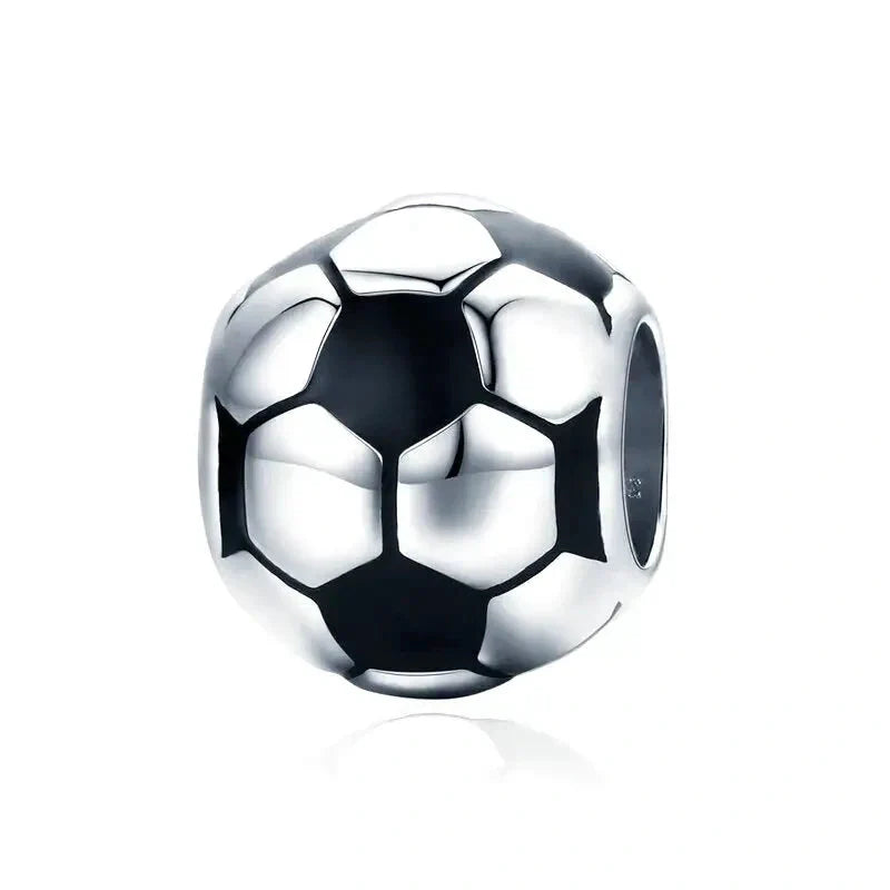 soccer-charm fits Pandora bracelet Jewelry charm affordable