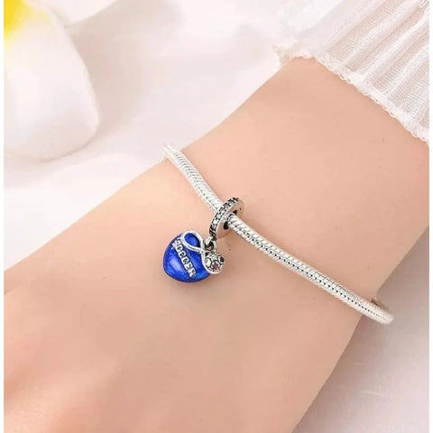 jewlouli soccer-forever-heart-dangle-pandora-charm-jewelry__ fits pandora bracelet