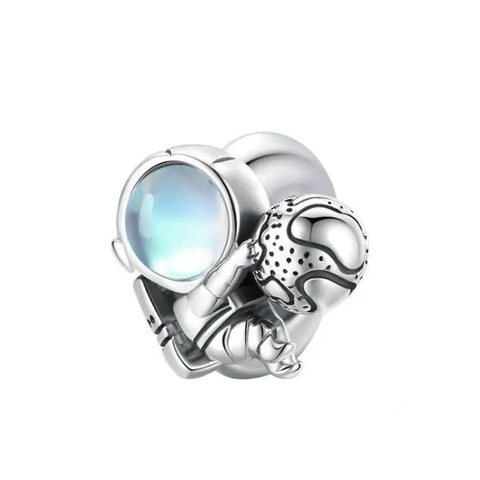 Astronaut Planet Charm