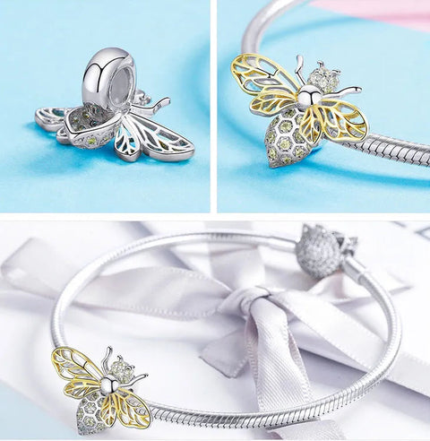 Golden Bee Charm
