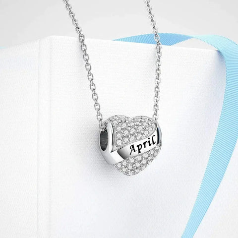 jewlouli sparkling birthstone heart charmscharmjewlouli jewelry fits pandora bracelet