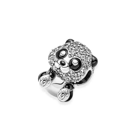 Sparkling Cute Panda Charm