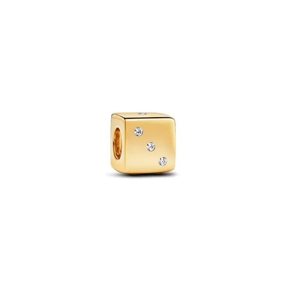 Sparkling Dice Charm - Pandora Shine - Sparkling Dice Charm Pandora Shine - Shimmering dice charm, adding a playful and lucky touch in Pandora Shine.