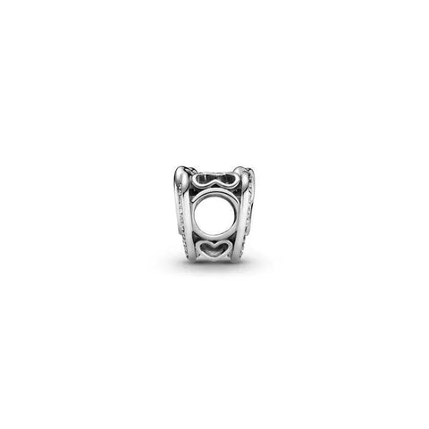 Sparkling Entwined Hearts Charm