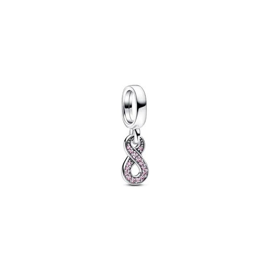 Sparkling Infinity Dangle Charm - Beautiful sparkling infinity charm, perfect for celebrating lasting bonds.