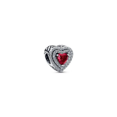 Sparkling Levelled Heart Charm - Sparkling Levelled Heart Charm