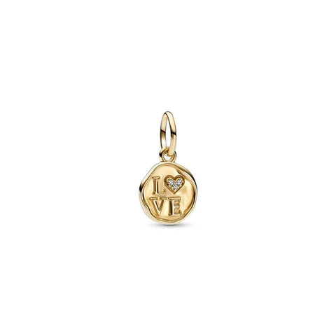 Sparkling Love Stamp Dangle Charm