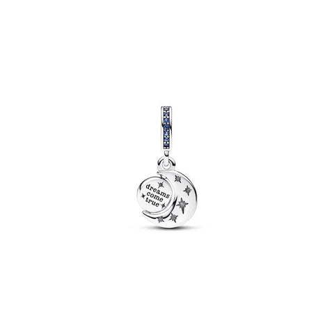Sparkling Moon Spinning Dangle Charm