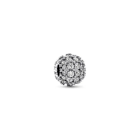 Sparkling Pave Round Charm