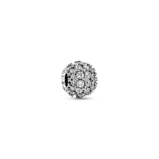 Sparkling Pave Round Charm