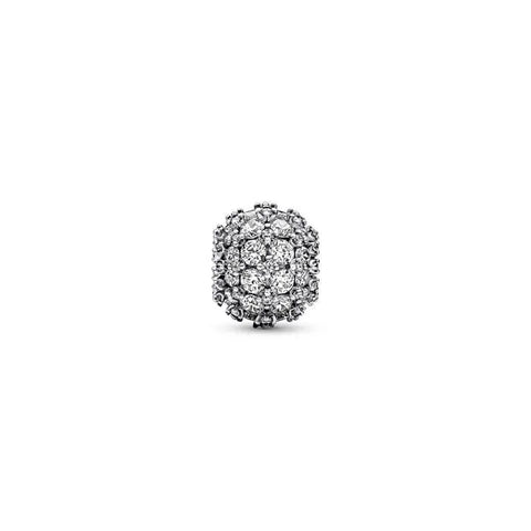 Sparkling Pave Round Charm