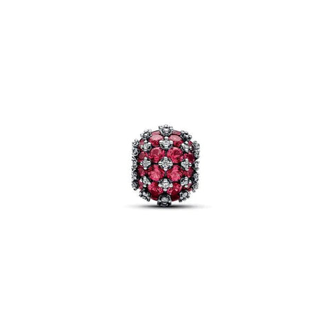 Sparkling Pave Round Pink Charm - Sparkling Pave Round Pink Charm