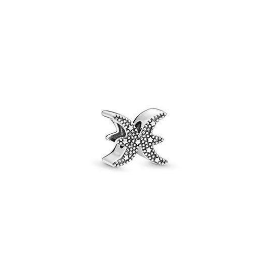 Sparkling Pisces Zodiac Charm - Elegant Pisces zodiac charm with sparkling details, perfect for water sign enthusiasts.