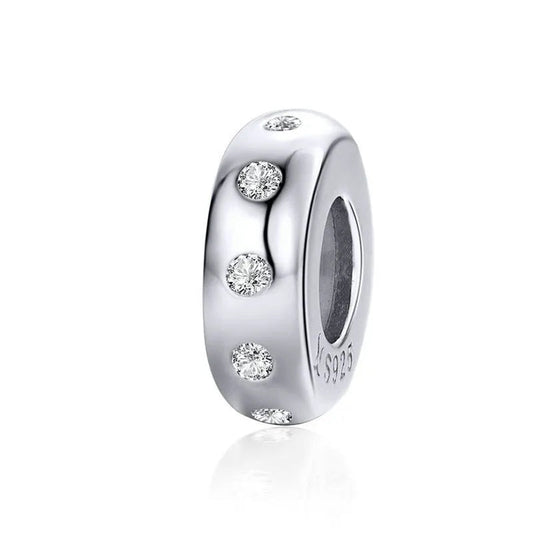 Sparkling Diamond Barrel Charm