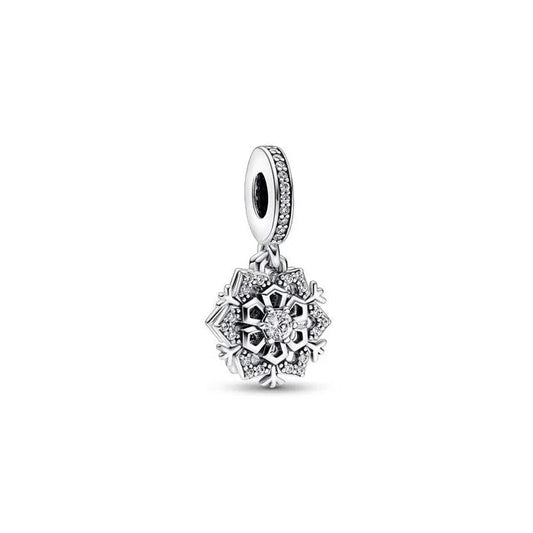 Sparkling Snowflake Double Dangle Charm