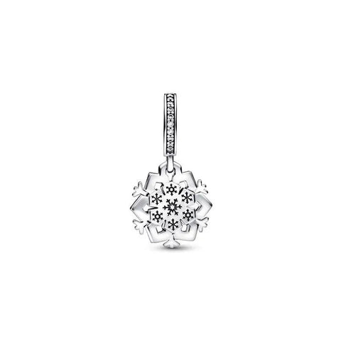 Sparkling Snowflake Double Dangle Charm