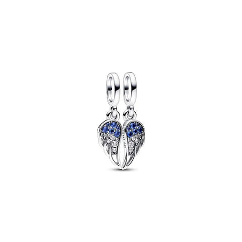 Sparkling Splitable Angel Wings Dangle Charm
