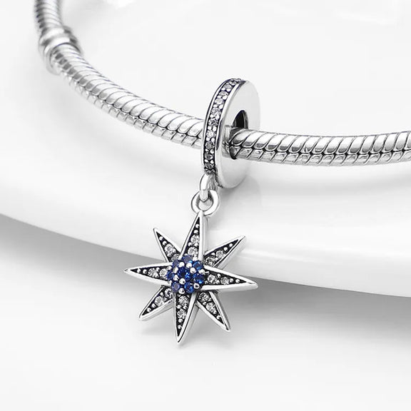 Celestial Star Dangle Charm - sparkling star dangle charm