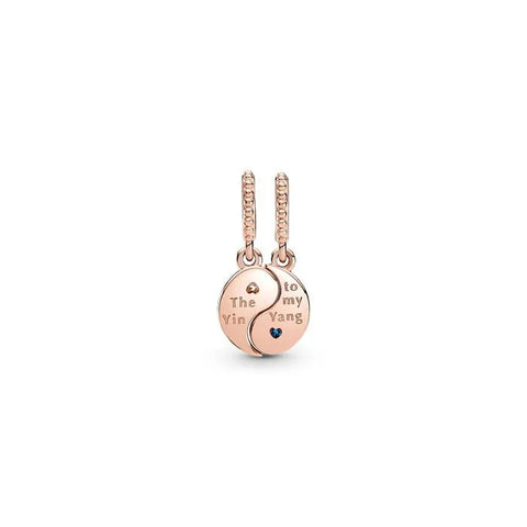 Split Yin & Yang Sparkling Dangle Charm