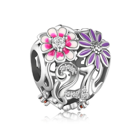 st Birthday Bloom Charm - jewlouli st birthday bloom pandora charm jewelry fits pandora bracelet