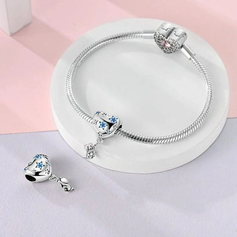 Starry Heart & Playful Cat Charm - Starry Heart & Playful Cat Charm