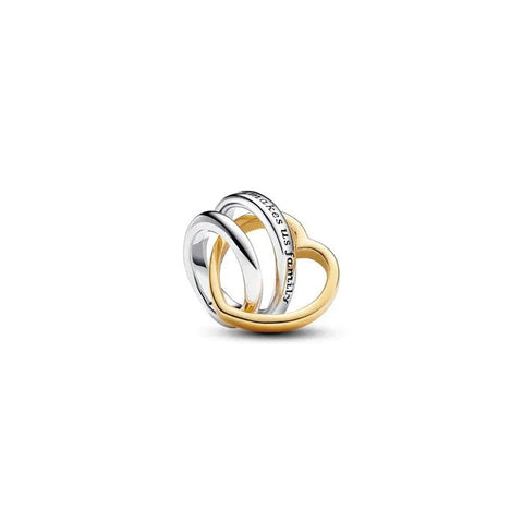 Stepmom Entwined Hearts Charm - Stepmom Entwined Hearts Charm