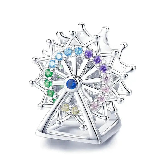 sterling-silver-ferris-wheel-charm charm fits Pandora bracelet affordable Jewelry