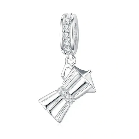 Sterling Silver Kettle Charm - Sterling Silver Kettle Charm