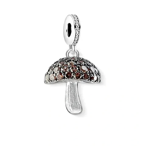 Sterling Silver Mushroom Charm