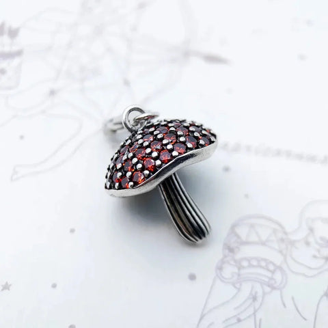 Sterling Silver Mushroom Charm