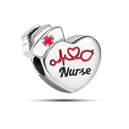 Nurse Love Heart Charm