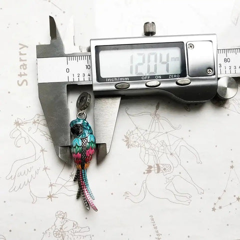 Sterling Silver Parrot Charm - Sterling Silver Parrot Charm