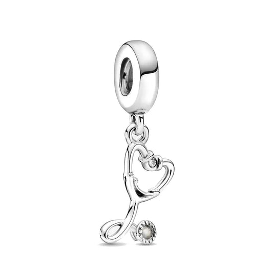 CZ Sparkle Heart Charm